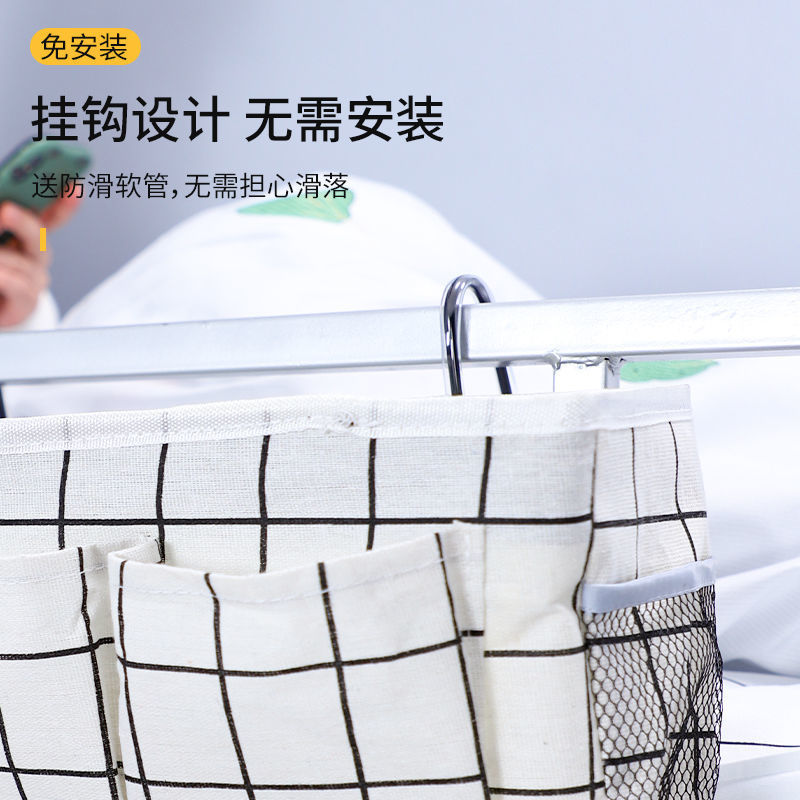 大学生宿舍收纳挂篮床头置物架床边挂篮寝室女收纳架床上收纳篮子