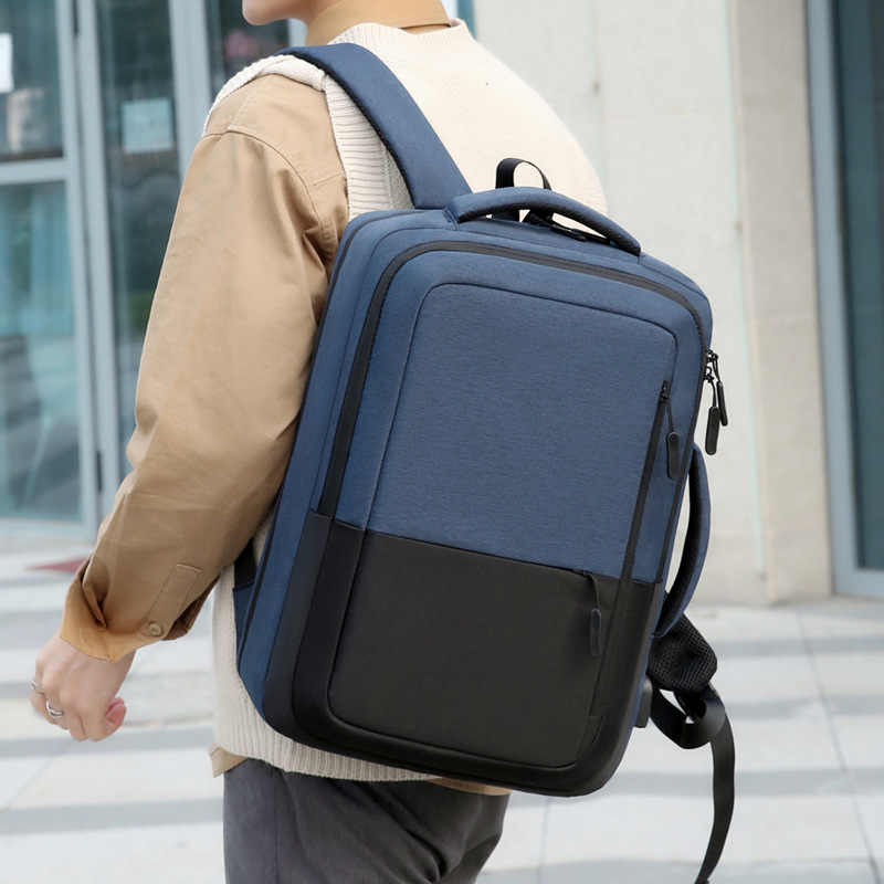 Herren Laptop Rucksack Mit Usb Ladeanschluss Für Arbeit Reise_voghion.com