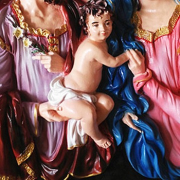 Transfronterizo 35 * 48cm Sagrada Familia tres colgantes mira la luz personaje iglesia regalo de la familia sala de estar artesanía 40 - 50