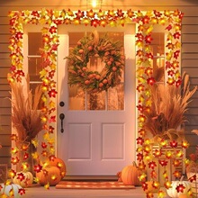 N 28611 LED Maple Leaf String Lights ��Ҷ�ƴ� ŷ���羳