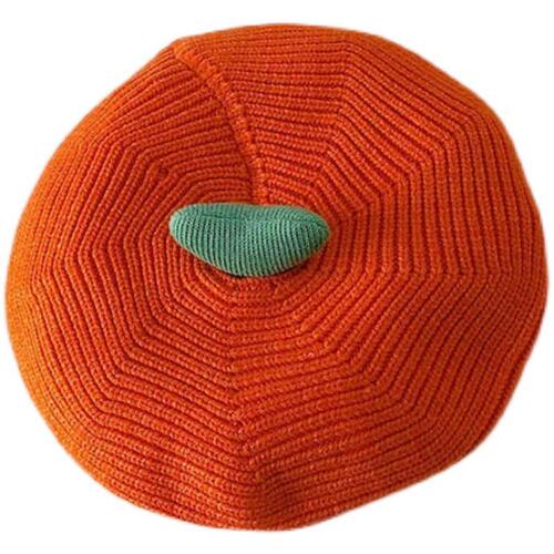 ins baby hat spring and autumn female baby knitted beret infant painter hat cute super cute foreign style autumn and winter