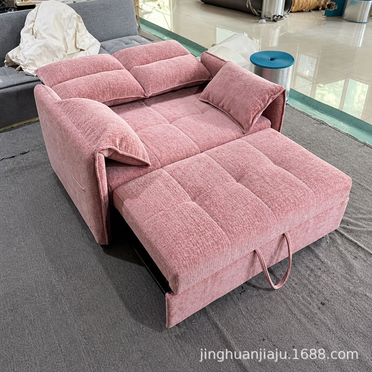 New Wholesale Folding Sofa Bed for Hotel Family Rooms, Dual-Purpose for Guesthouses, Hospitals, E-Sports Cafes, Custom Fabric Sofa 4