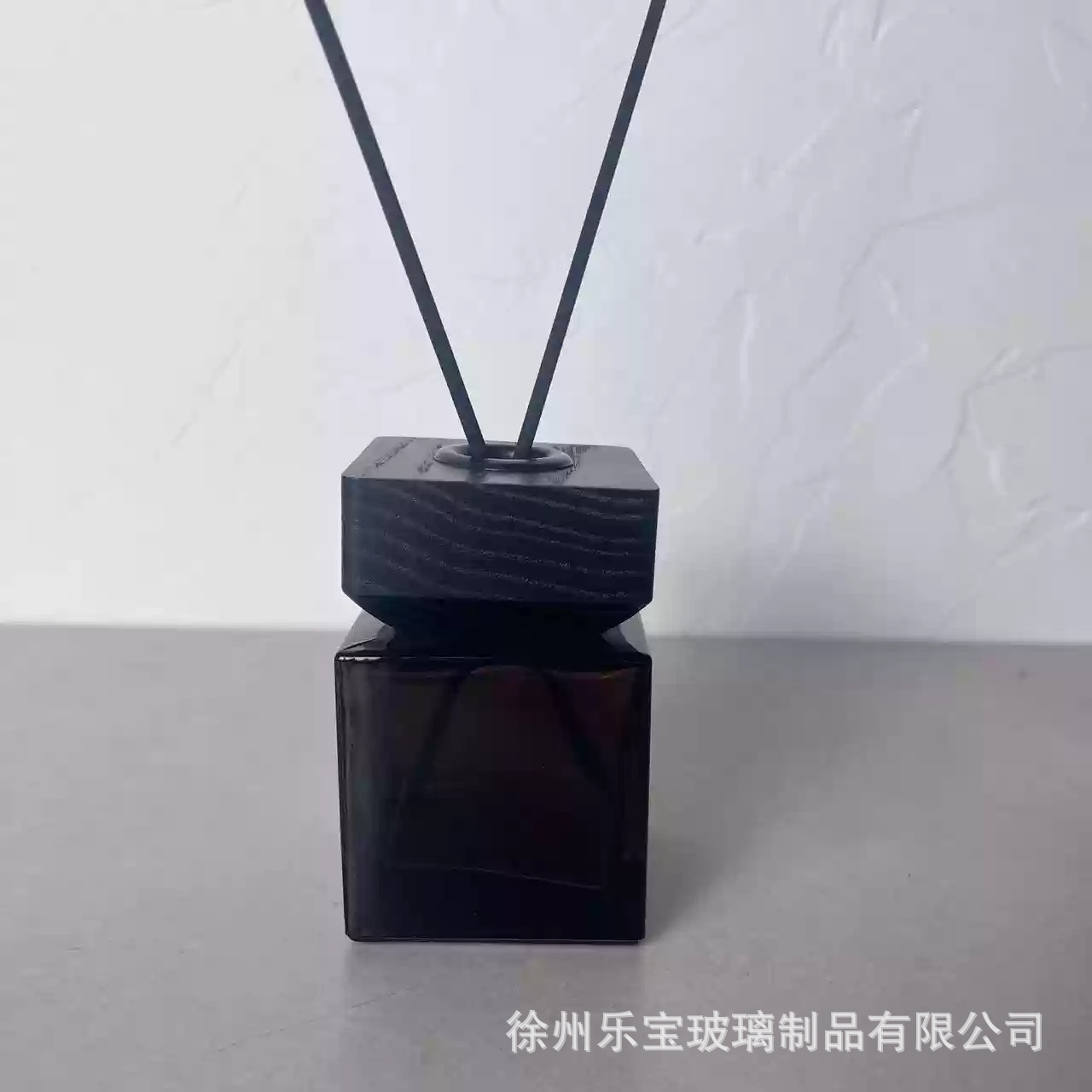 호박색, 100ml 빈 아로마테라피 병 + 사각 나무 뚜껑 + 스틱 10개