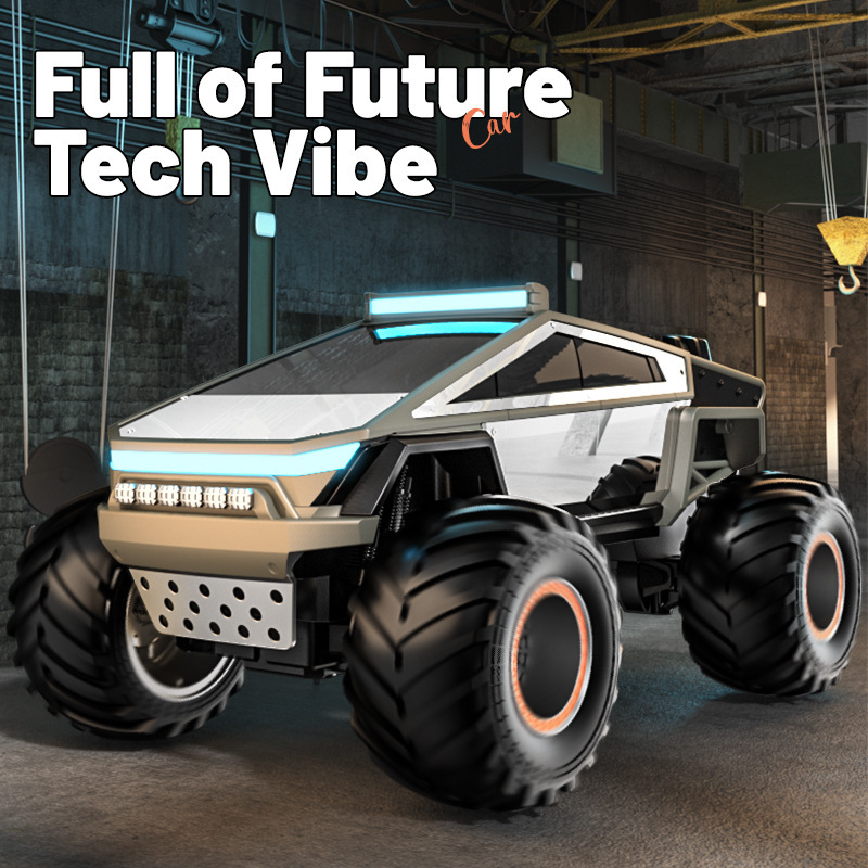 JJRC cross-border new alloy cyberpunk Tesla off-road pickup truck remote control car boy electric remote control toy JJRC cross-border new alloy cyberpunk Tesla off-road pickup truck remote control car boy electric remote control toy