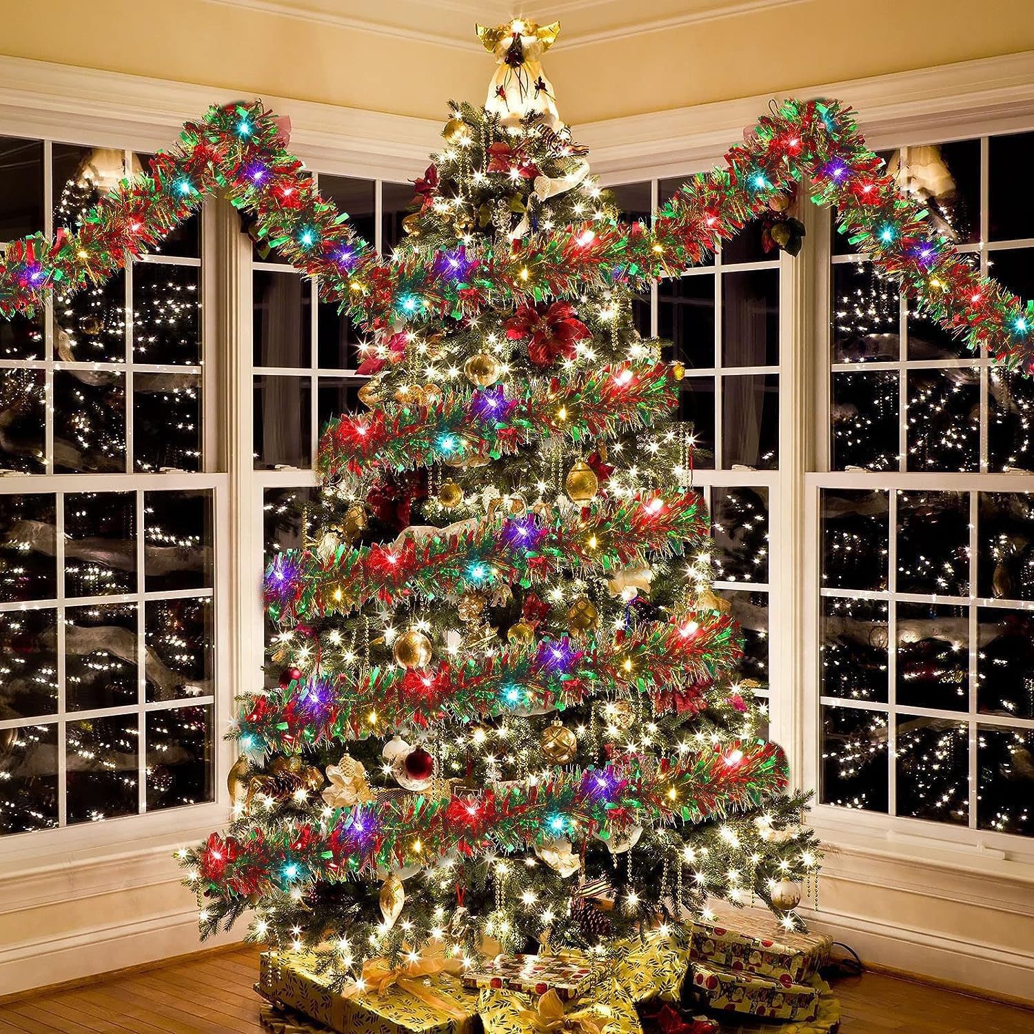 Transfronterizo Amazon Navidad rojo verde oro espuma tira de color 9cm2 metros de encriptación gruesa mezcla Xi