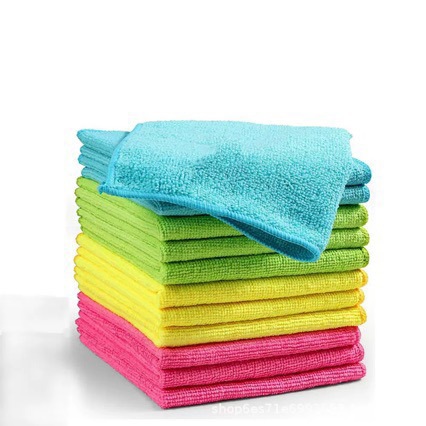 Microfibra absorción de agua toallas de limpieza, toallas de cocina transfronterizas sin aceite, sin cabello