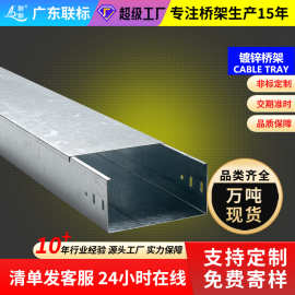 镀锌桥架工厂直供槽式梯式大跨距防火金属电缆桥架光伏走线槽定制