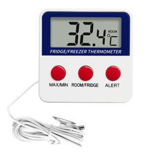 Factory Direct Supply of Refrigerator Electronic Thermometer Real-Time Monitoring Medicine Freezer Freezer Thermometer Alarm Magnetic Attraction