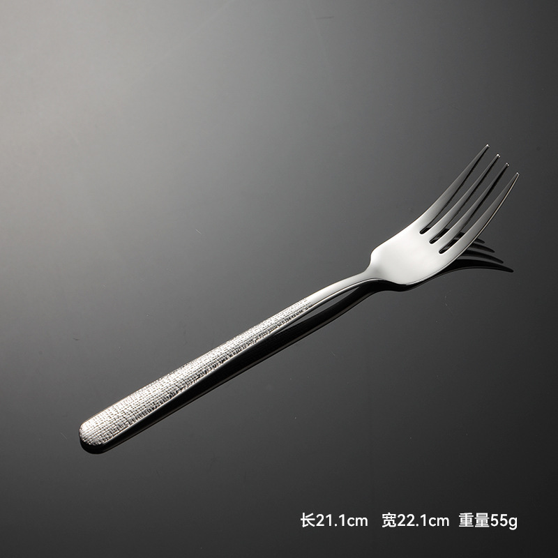 エイン304ステンレス優雅割れ洋食ナイフフォークスプーン420ステーキナイフフォーク創意石紋重厚食器|undefined