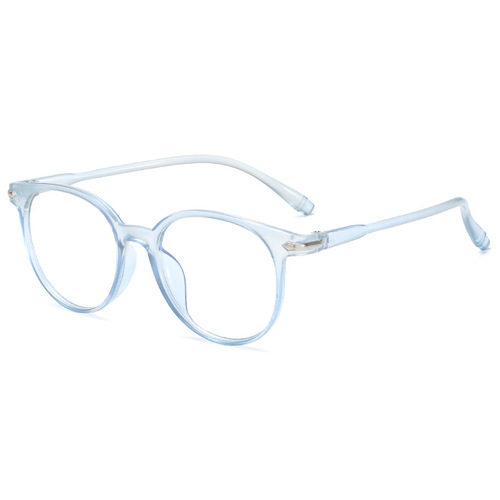 Cross-border hot selling new Korean fashion glasses frame personalized anti-blue light mirror transparent jelly color retro frame glasses