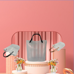 DIY Fashion Bucket 1-5 New Crochet Knitted Bag Accessories Accessories Fleece Shoulder Bucket Bag Plastic Mesh Sheet