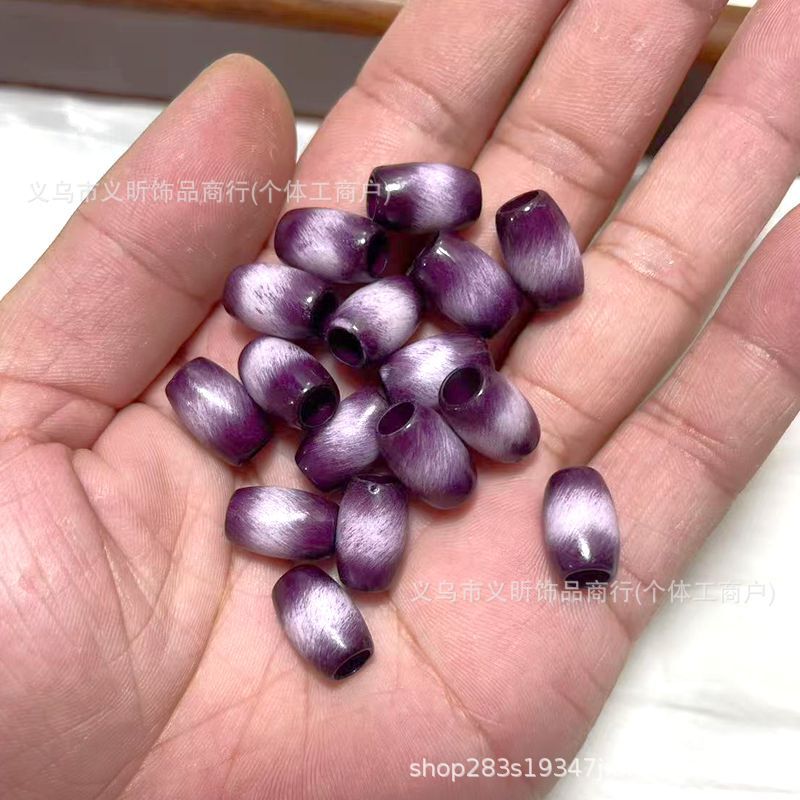 新款大孔桶珠串珠DIY服装辅料包链鞋绳珠手串项链泳衣饰品配件珠|undefined
