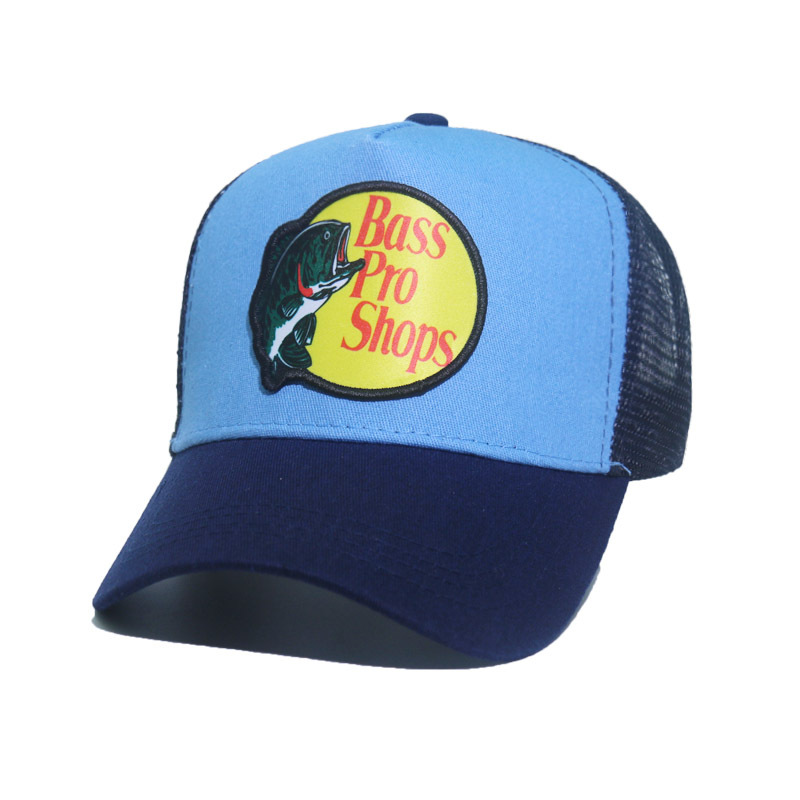 Cappello da baseball con animali Cappello con lingua d'anatra ricamato con ardiglione di pesce persico Cappello estivo per protezione solare in rete per animali da cartone animato per uomo e donna_voghion.com