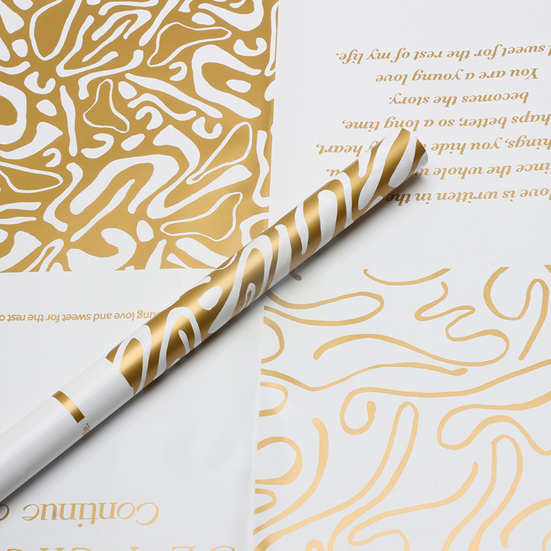 Huaxi París graffiti papel de embalaje de flores impermeable estilo coreano florista ramo material de papel de embalaje de flores