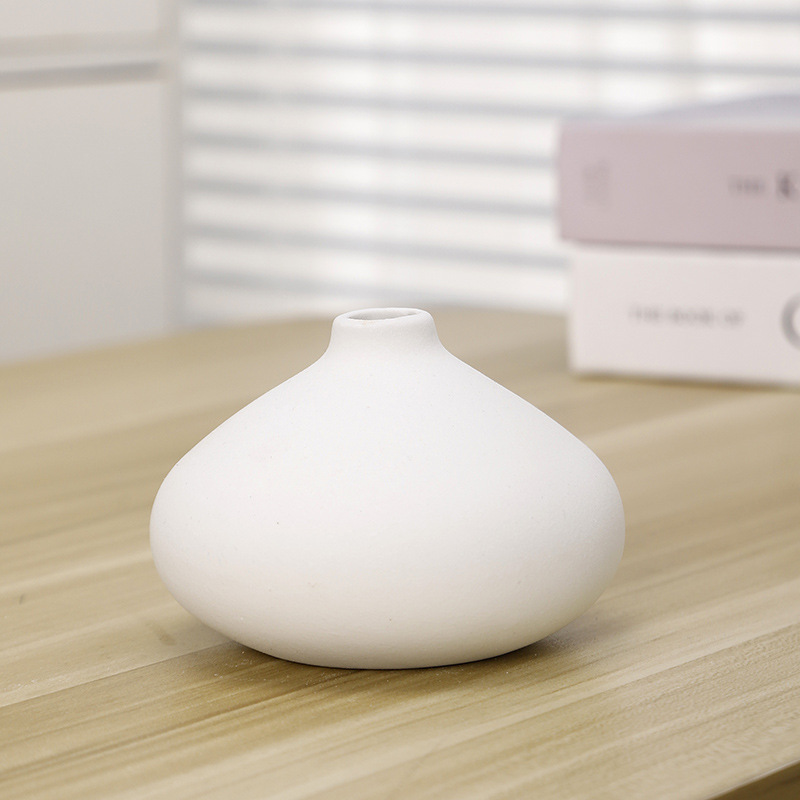 Jarrón de cerámica estilo nórdico para decoración del hogar arreglos florales y flores secas