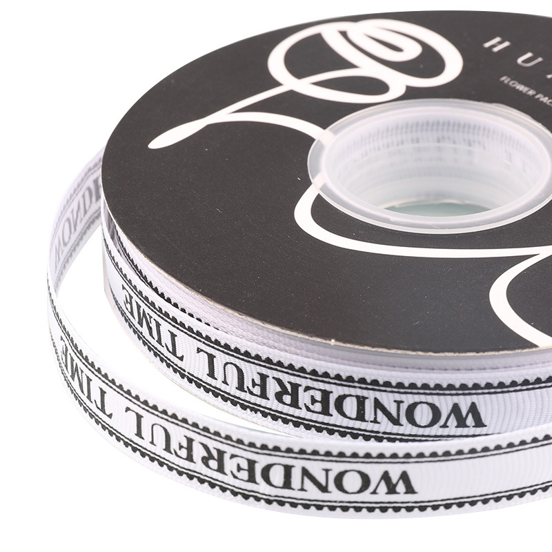 1,5 cm estilo coreano DIY ramo de embalaje Embalaje de regalo de la cinta engrosada flor-envuelto cinta fresca cinta de hilo de impresión