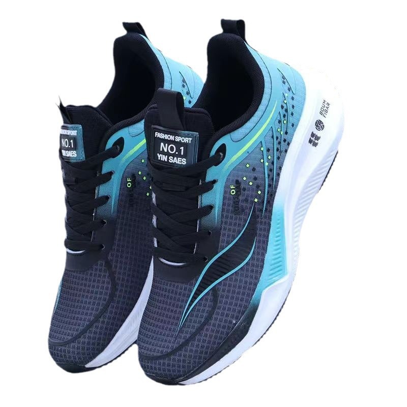 Zapatos deportivos de hombre de tamaño grande zapatos de malla transpirables cuatro estaciones zapatos casuales de moda para hombres zapatos para correr al por mayor transfronterizos