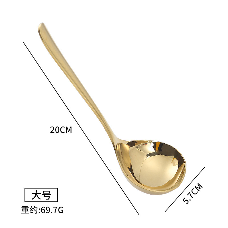 304 de acero inoxidable creativo en forma de corazón sopa cuchara engrosada sola olla caliente cuchara vajilla occidental cuchara pública se puede personalizar logo