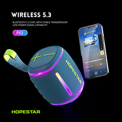 HOEPSTAR-P63ポータブルアウトドアスポーツ防水ワイヤレスbluetoothスピーカーミニ小型オーディオRBG