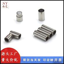 钛钢磁铁扣 3/7开直通扣圆形光身磁吸扣皮绳手链磁扣 龙鳞手环扣