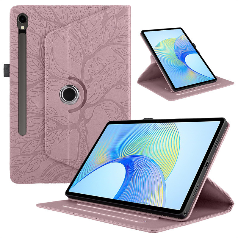 Suitable for 2023 Samsung Tab S9Fe Protective Case Anti-Fall a 8inch Tablet Life Tree S9+ Rotating A9 Case