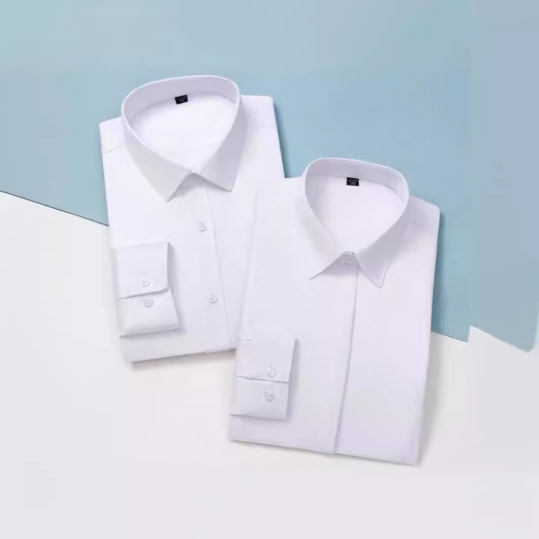 Camisas masculinas primavera y otoño camisa de manga larga elástica sin quemar fibra de bambú para hombres de negocios de alta gama