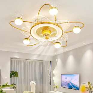 2023 New elegant bedroom lamps led ceiling lamp living room lamp whole house package modern simple fan lamp