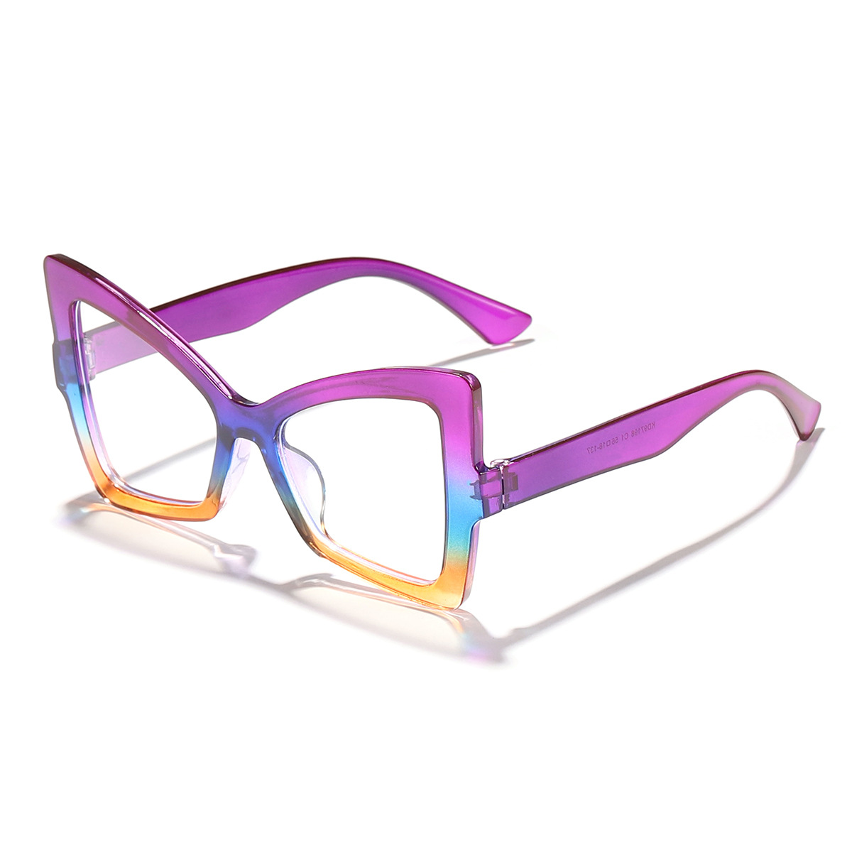 Nuevo crossover de alta gama dopamina ojo de gato montura de mariposa gafas anti-luz azul cara simple femenina pequeño espejo plano