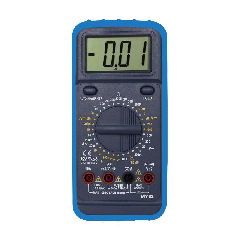 手持式高精度 耐用 型 数字万用表 多用表 MY62  防摔 耐用正能量