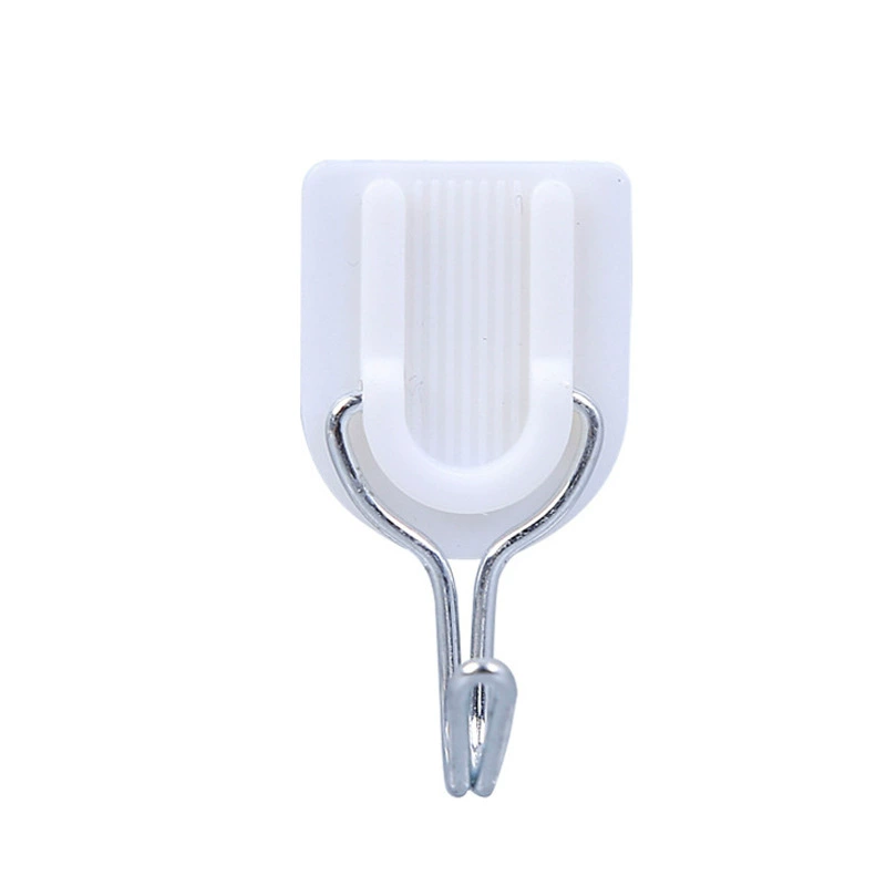 Self-Adhesive Plastic Wall Hook for Clothes & Towels, No-Punch Install, Dorm/Home, Red/White/Gold Options