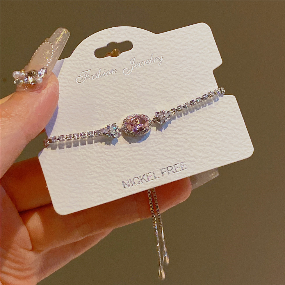 Unisex gentle circle bracelet 2024 exquisite and beautiful drawstring bracelet female jewelry_voghion.com
