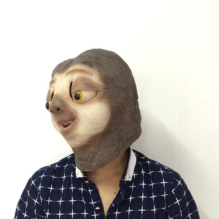 Máscara de caballo o perro realista para cosplay de Halloween, disfraz divertido viral en TikTok