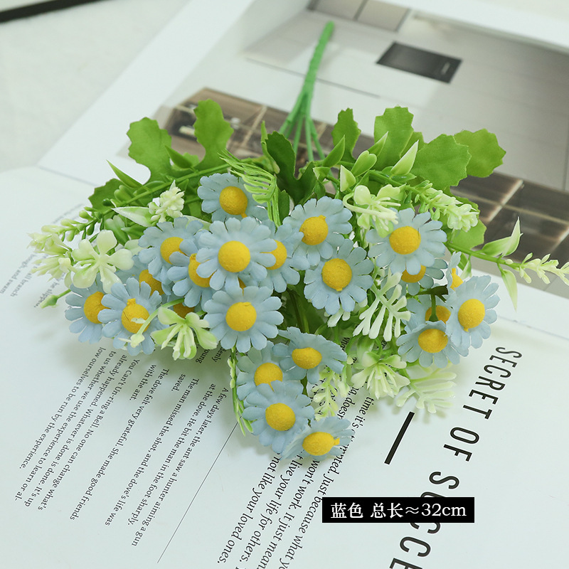 春色把束雏菊小野花菊花花束家居婚庆装饰摆件高级感仿真花批发|undefined