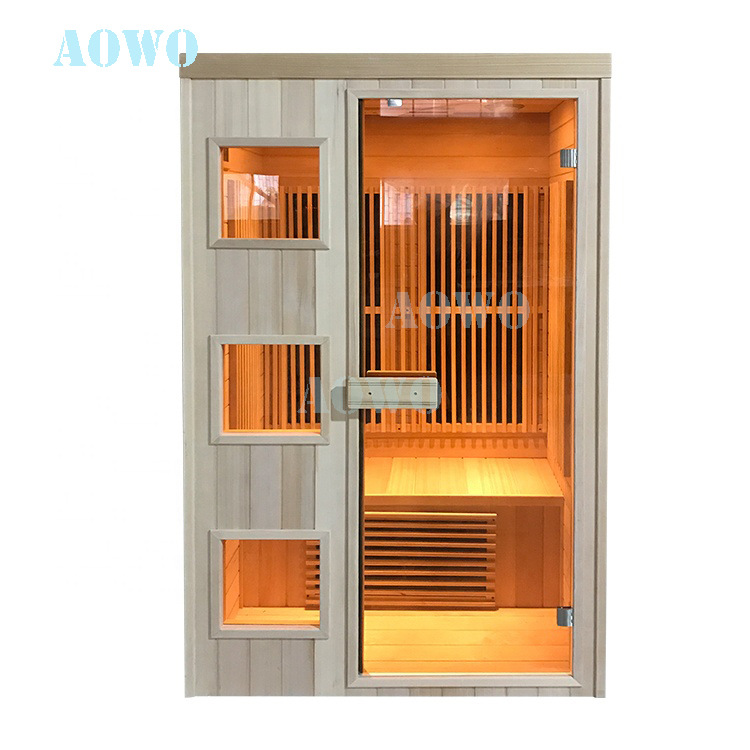 Foshan suministro directo de fábrica sala de sauna hogar sudor humeante caja de sauna inteligente caja de cristal de carbono infrarrojo lejano placa de calefacción