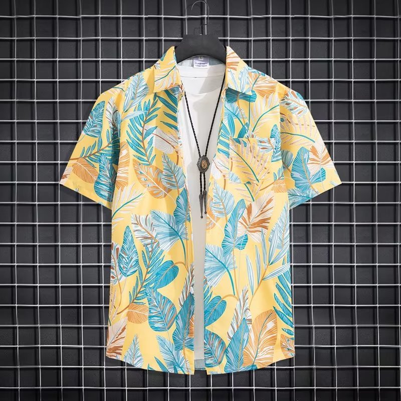 Completo uomo due pezzi camicia maniche corte e pantaloncini mare_voghion.com