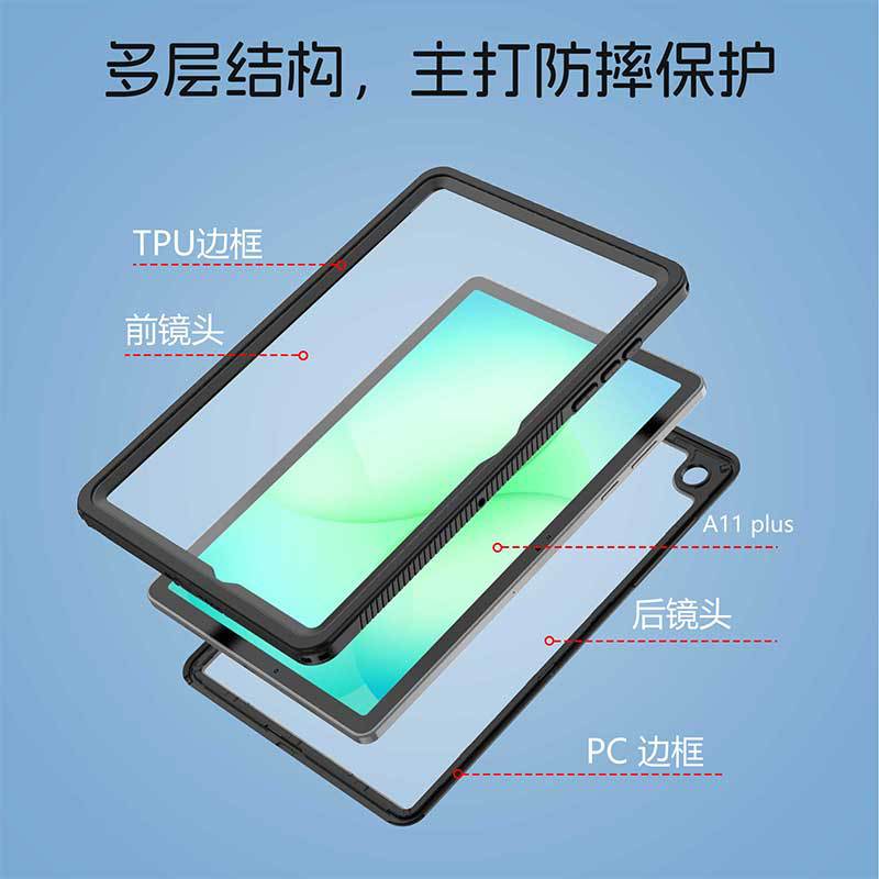 cubierta a prueba de agua plana para Samsung A11plus cubierta a prueba de agua IP68 cubierta a prueba de caídas de inmersión