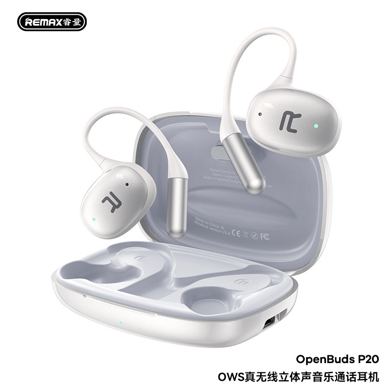 REMAX OWS トゥルーワイヤレス ステレオ 5.4 音楽ノイズリダクション Bluetooth ヘッドセット イヤーマウント 高品質 P20|undefined
