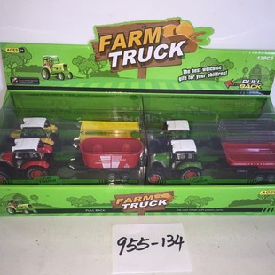 Alloy Pull-Back Farmer's Cart (4 Models and 4 Colors) 8cm