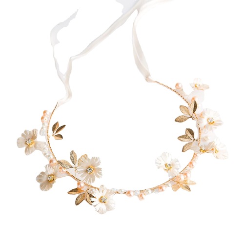 AliExpress Super Fairy Headband Flower Garland Headband Mori Girl Bridal Crown Sweet Korean Wedding Veil Headband