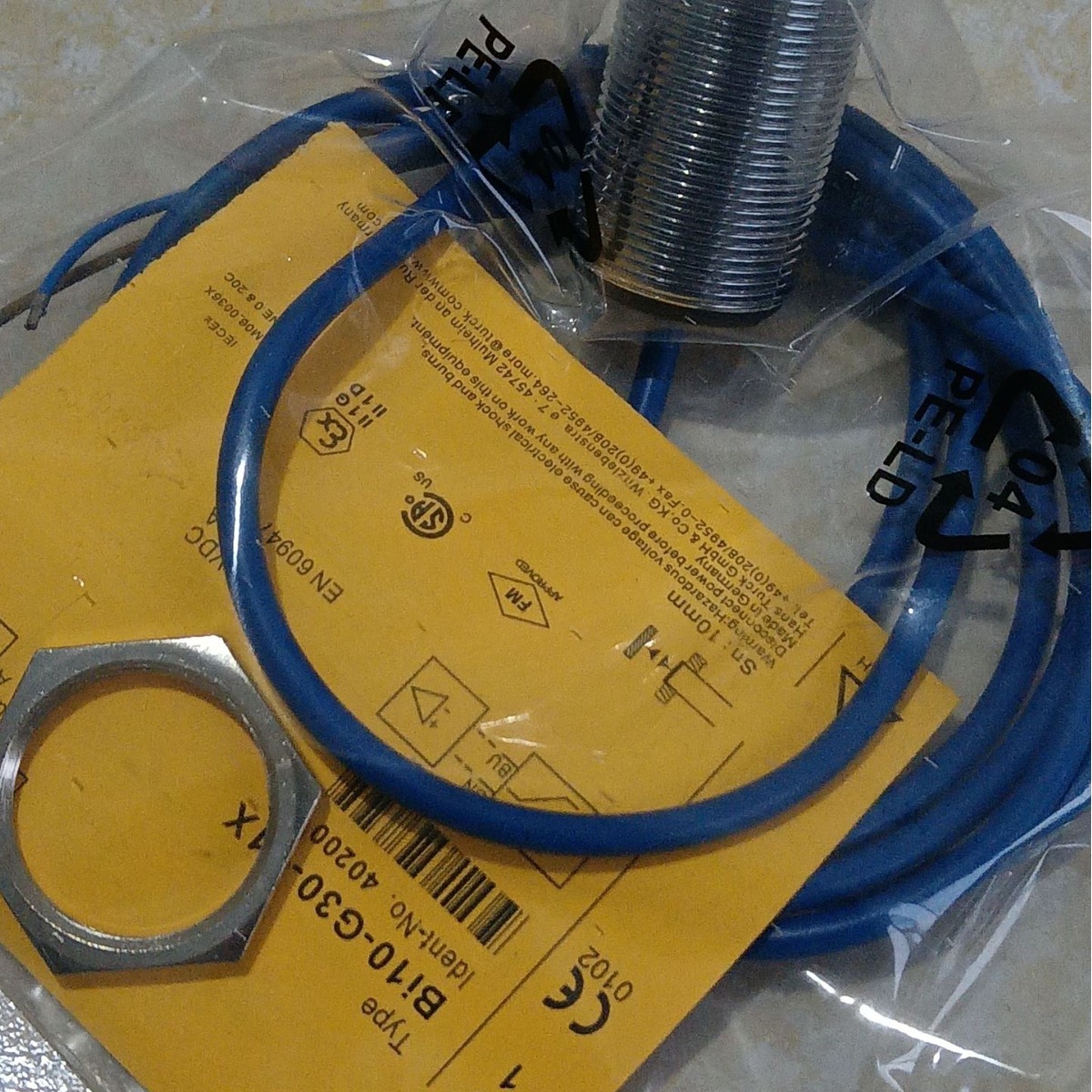 现货供应全新接近开关BI1-EG05-AN6X三线NPN常开 M5微小型传感器