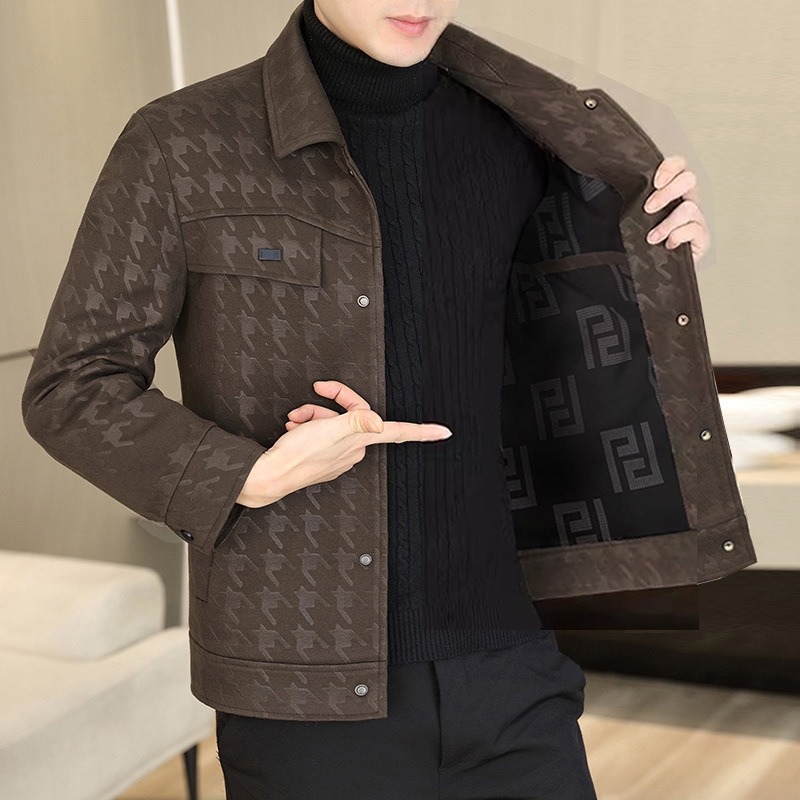 Anti-season Low-cost Lapel Handsome Autumn Plaid Jacket Men's Korean Fashionable Casual Youth Jacket Fashionable All-match