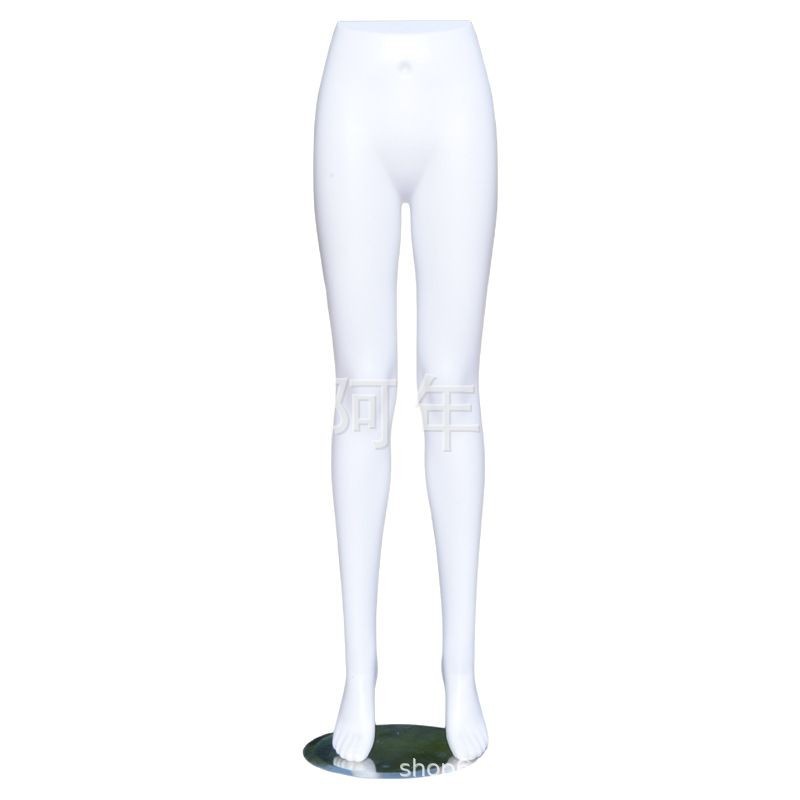 Wholesale in stock plastic men's and women's pants mold white skin color women's lower pants mold half-length model pants display props