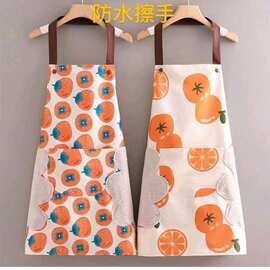 防水防油围裙家用厨房新款女洋气网红时尚韩版围腰做饭餐厅工作服