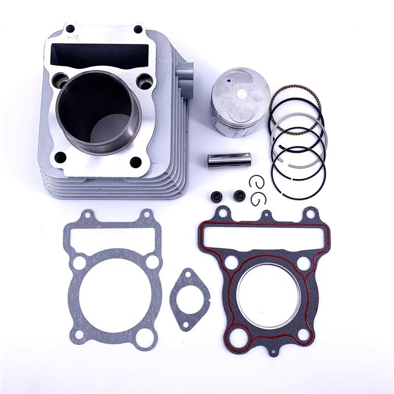 适用于SRZ150劲豹劲虎SRV150活塞环JYM150套缸中修垫气缸体活塞