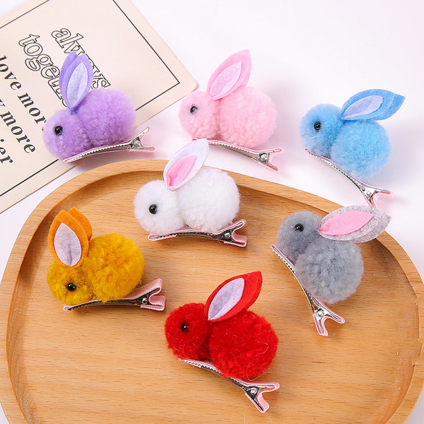 Children's plush hairpins