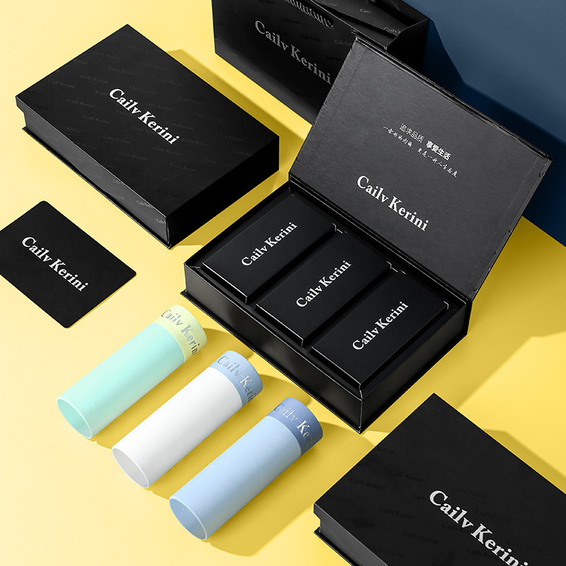 Summer Men's Underwear Ice Silk Style Cool Breathable Large Size Boxer Briefs Cool Antibacterial Thin Underwearохck