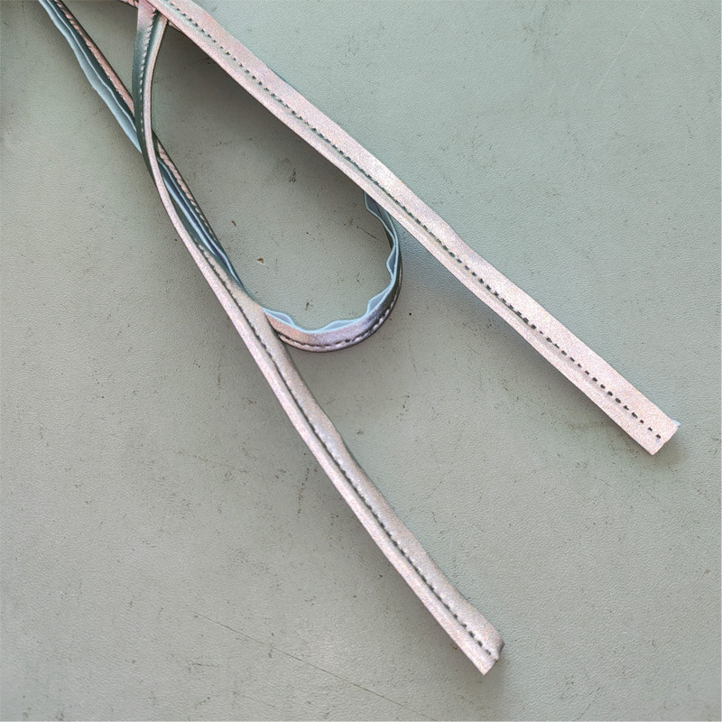 1cm超声波点焊接亮银反光高弹力包边滚条镶边捆条 服装箱包收边用