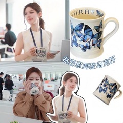 卸売り古典陶磁器花水杯創意オフィス家庭用マグカップお土産コーヒーカップカラーボックス