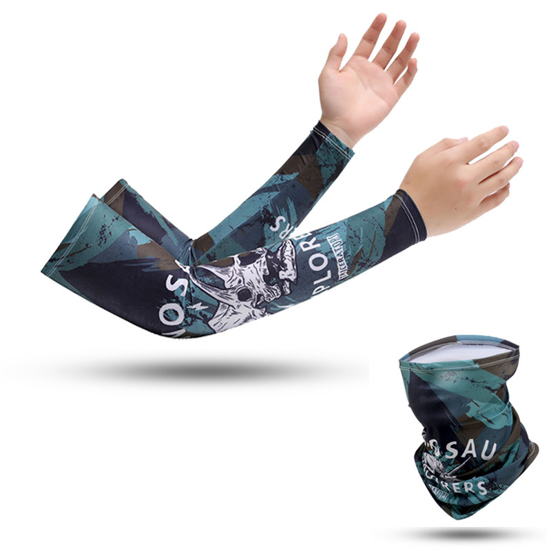 Protección solar oversleeve hombres y mujeres verano hielo seda montar al aire libre manga de brazo fresco protección UV protección brazo protección solar manga