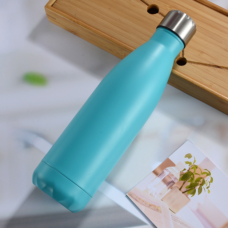Botella de agua deportiva de acero inoxidable 304, taza térmica de doble capa al vacío estilo Coca-Cola, aislante para frío, para Amazon